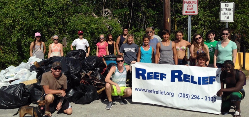 Key West High School Reef Relief Club Cleanup